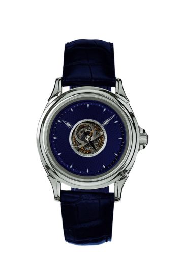 Omega De Ville Tourbillon White Gold / Blue